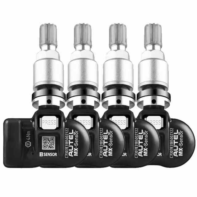 Sensore TPMS, compatibilità 315 e 433 MHz, integrazione programmatore MaxiTPMS, 4 pezzi