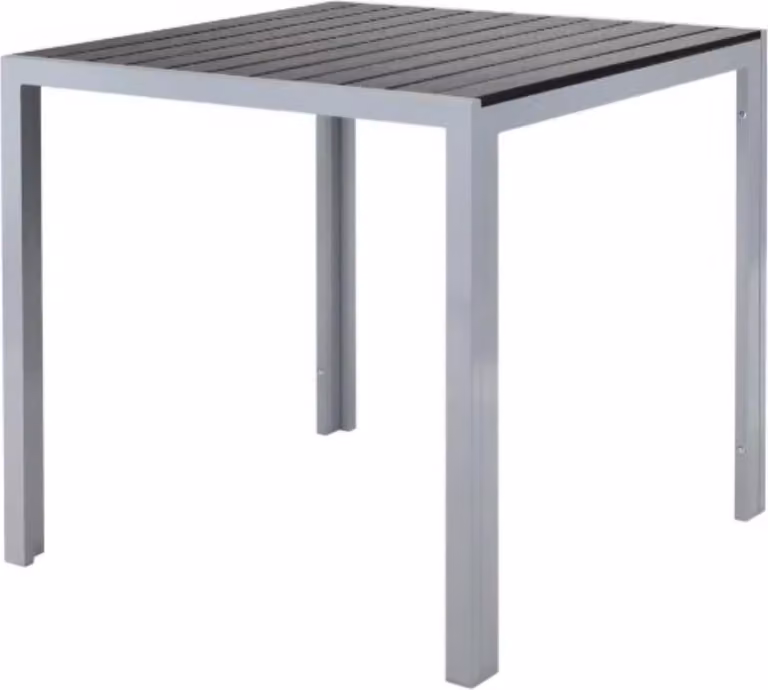 Tavolo da giardino Zyrell - Tavolo da giardino in alluminio - Per uso interno ed esterno - Tavolino quadrato da giardino - Tavolo da bistrot - Tavolo da pranzo - Resistente al calore e alle intemperie - Verde