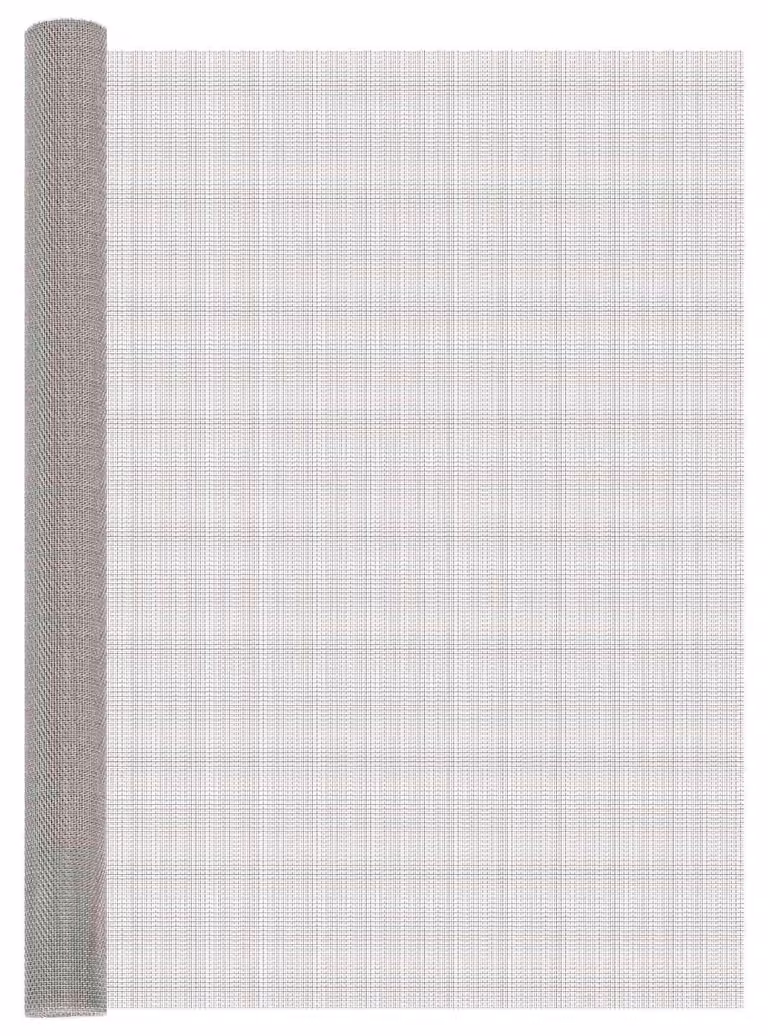 Maison Exclusive - Schermo divisorio a rete, dimensioni 120 x 200 cm, struttura in acciaio inossidabile, rete metallica, colore argento