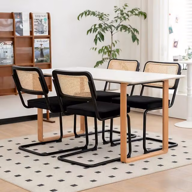 Set 4 sedie da pranzo velluto ¨C Minimal ¨C gambe metallo effetto cromato, imbottite, stile moderno, adatte a soggiorno cucina