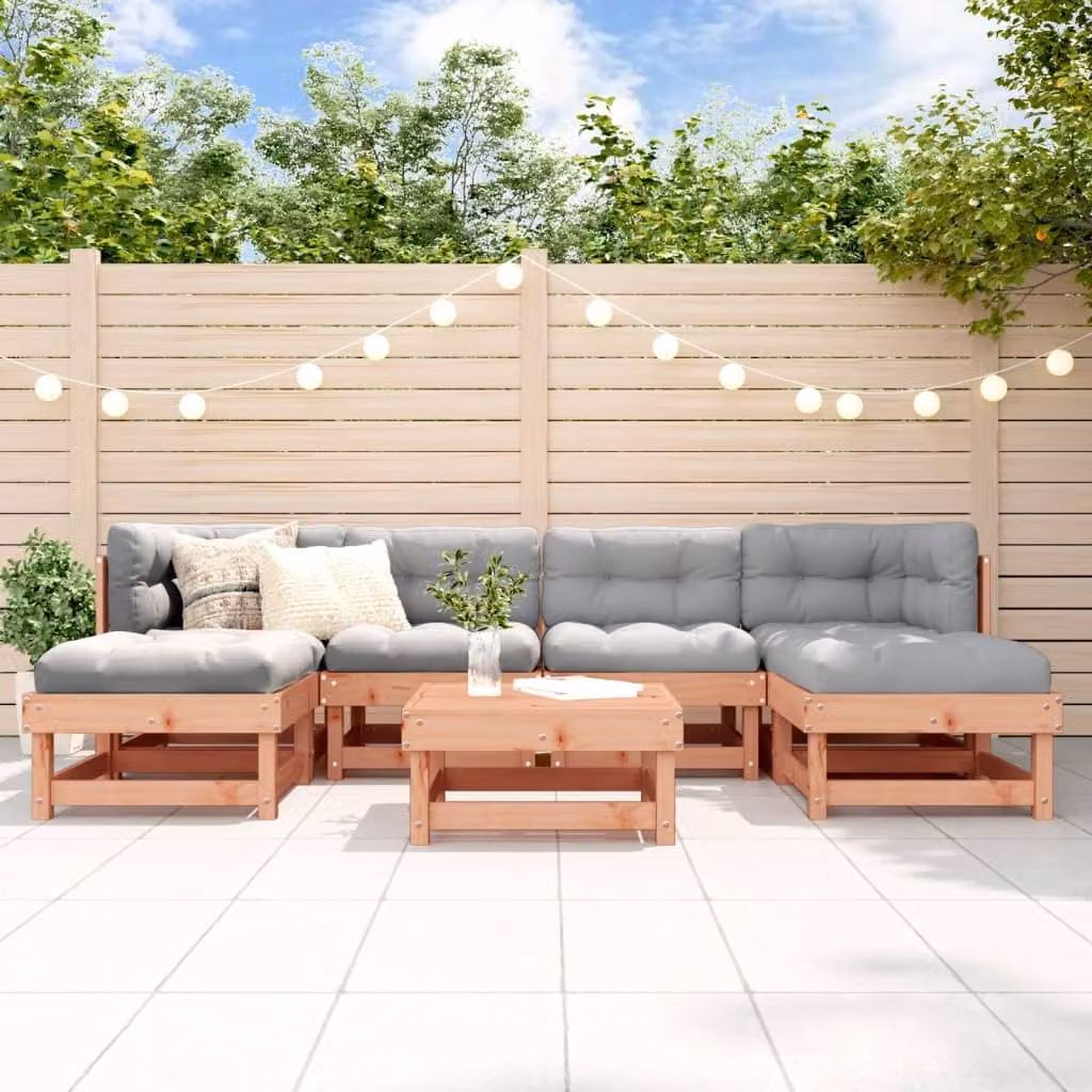 Maison Exclusive - Set da giardino da 7 pezzi in legno massello di douglasia