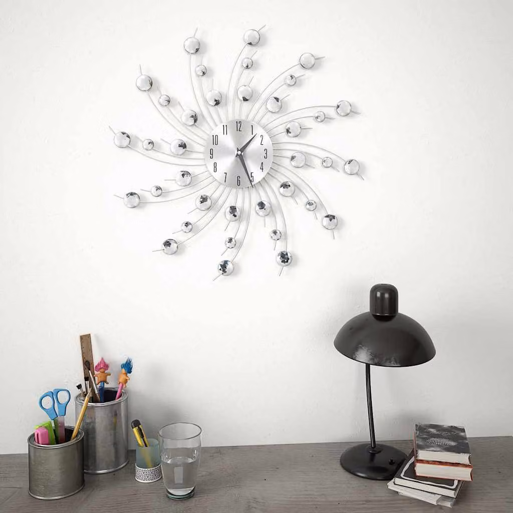 vidaXL Orologio da Parete con Movimento al Quarzo Design Moderno 50 cm