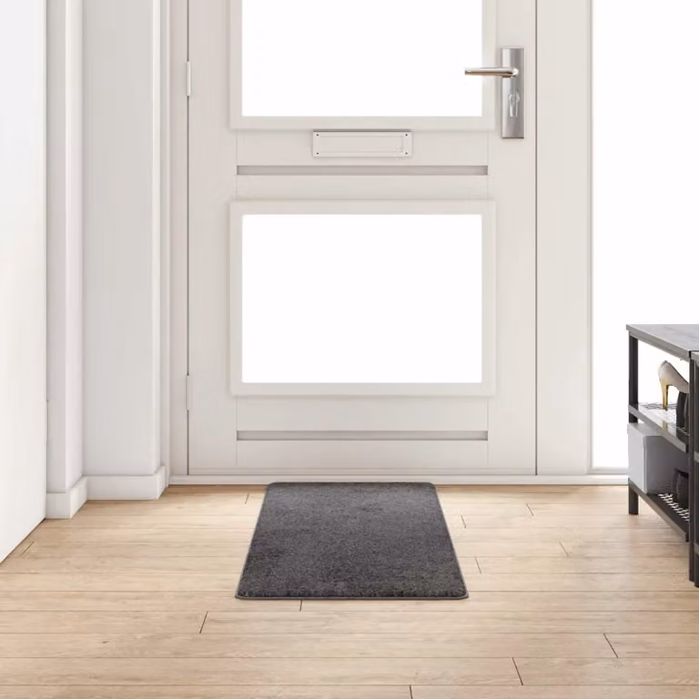Runner in moquette vidaXL grigio, 50 x 150 cm, in polipropilene hand-tufted antiscivolo e resistente alle macchie