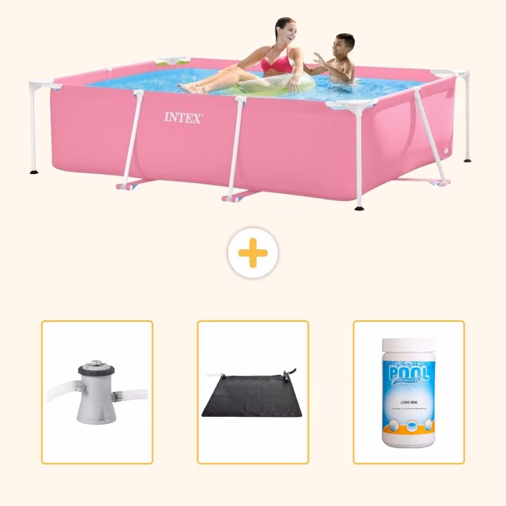 Piscina fuori terra rettangolare - 220x150x60 cm - 4 pezzi - Modello SCB80