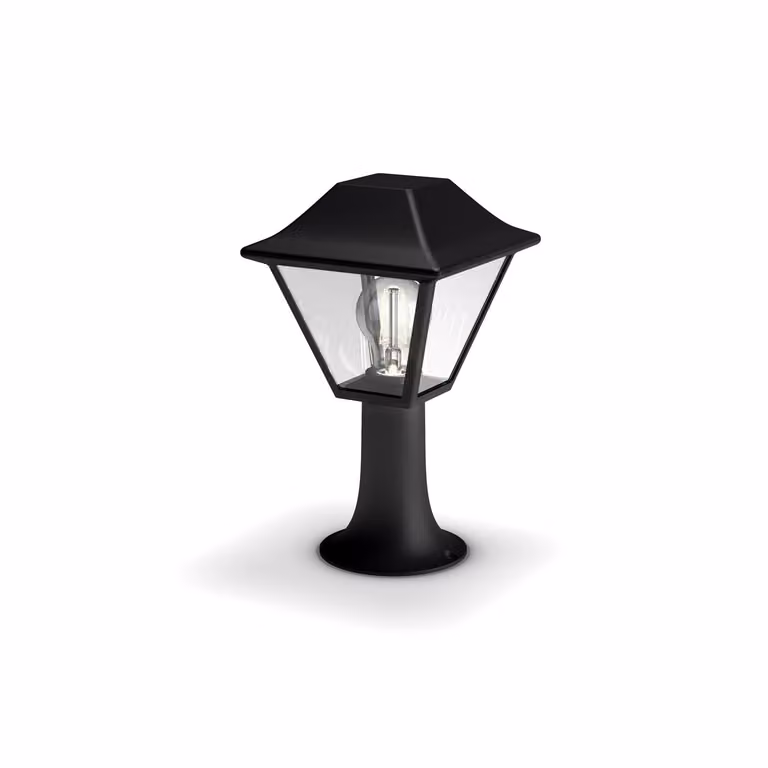 Philips myGarden Alpenglow, nero, diffusore in vetro, luce da giardino, luce da esterno