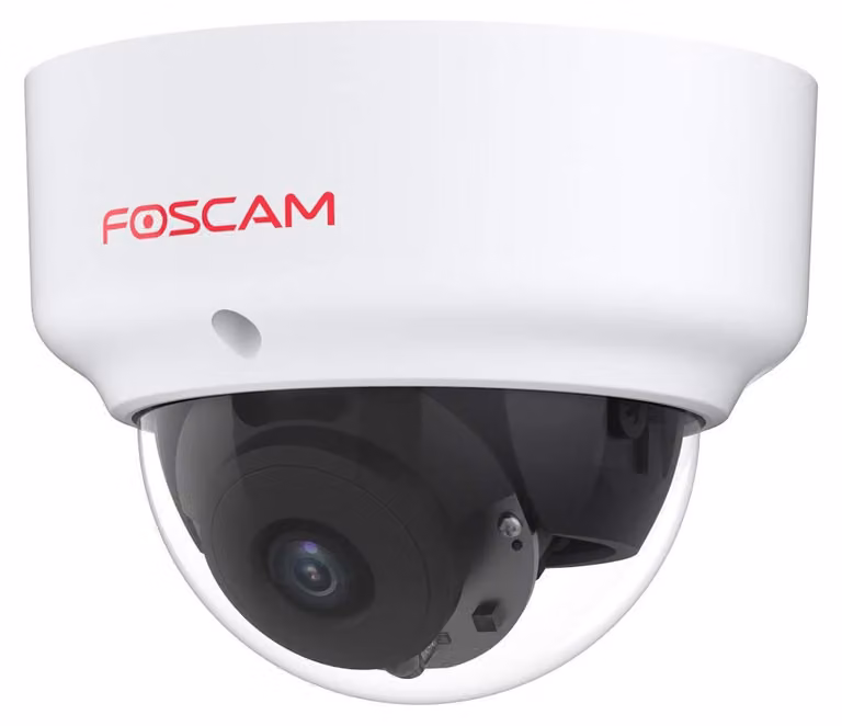 Telecamera IP PoE Foscam D2EP per esterni, HD, 2 MP, con visione notturna a infrarossi, portata 20 metri, resistente agli atti vandalici
