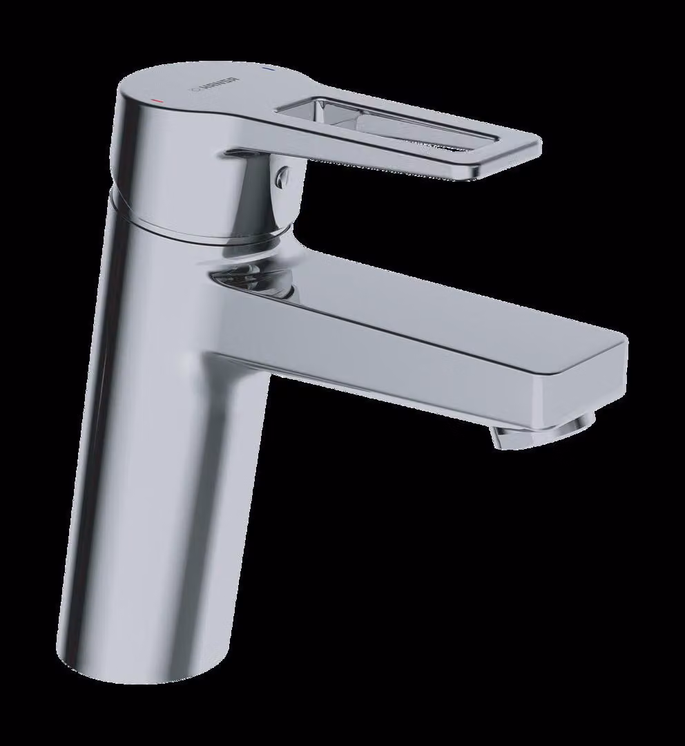 HANSA HANSATWIST XL Mitigeur de lavabo, sans vidage, levier à bille, saillie : 123 mm, 09022285, 09022285