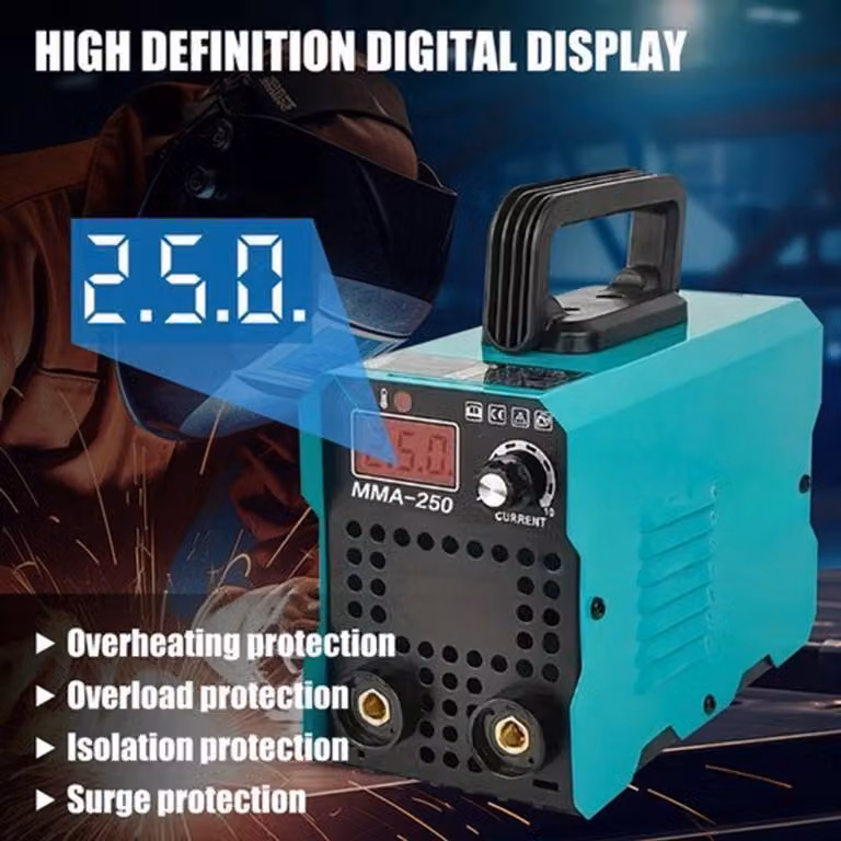 Saldatrice ad arco portatile - Saldatrice manuale da 250A - 220V (UE) - Tecnologia IGBT