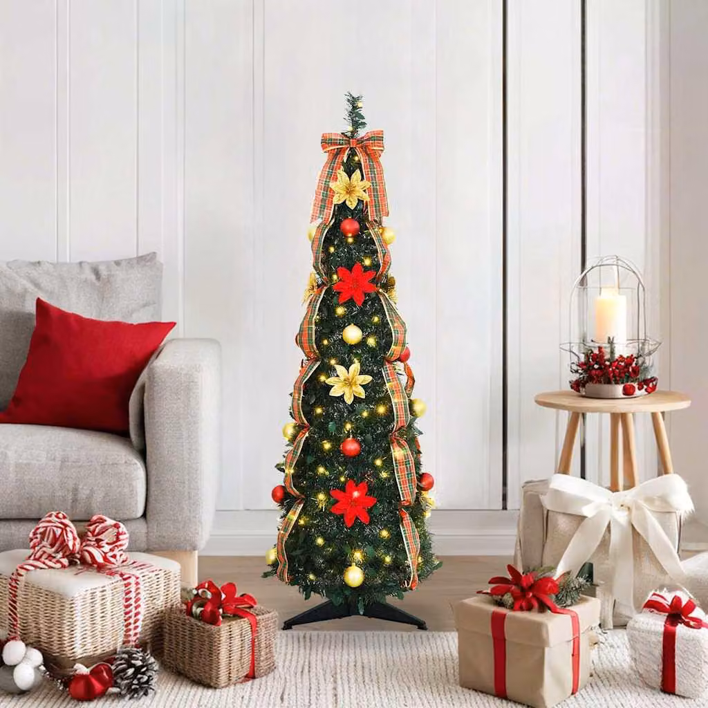 Maison Exclusive - Albero di Natale artificiale con 50 LED verde 125 cm PVC