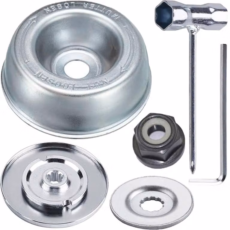 Kit adattatore per lame per macchine da giardino