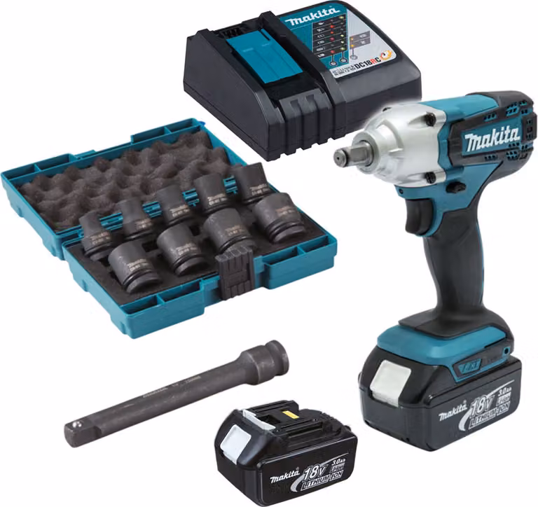 Set di avvitatori a impulsi a batteria Makita DTW190JX3
