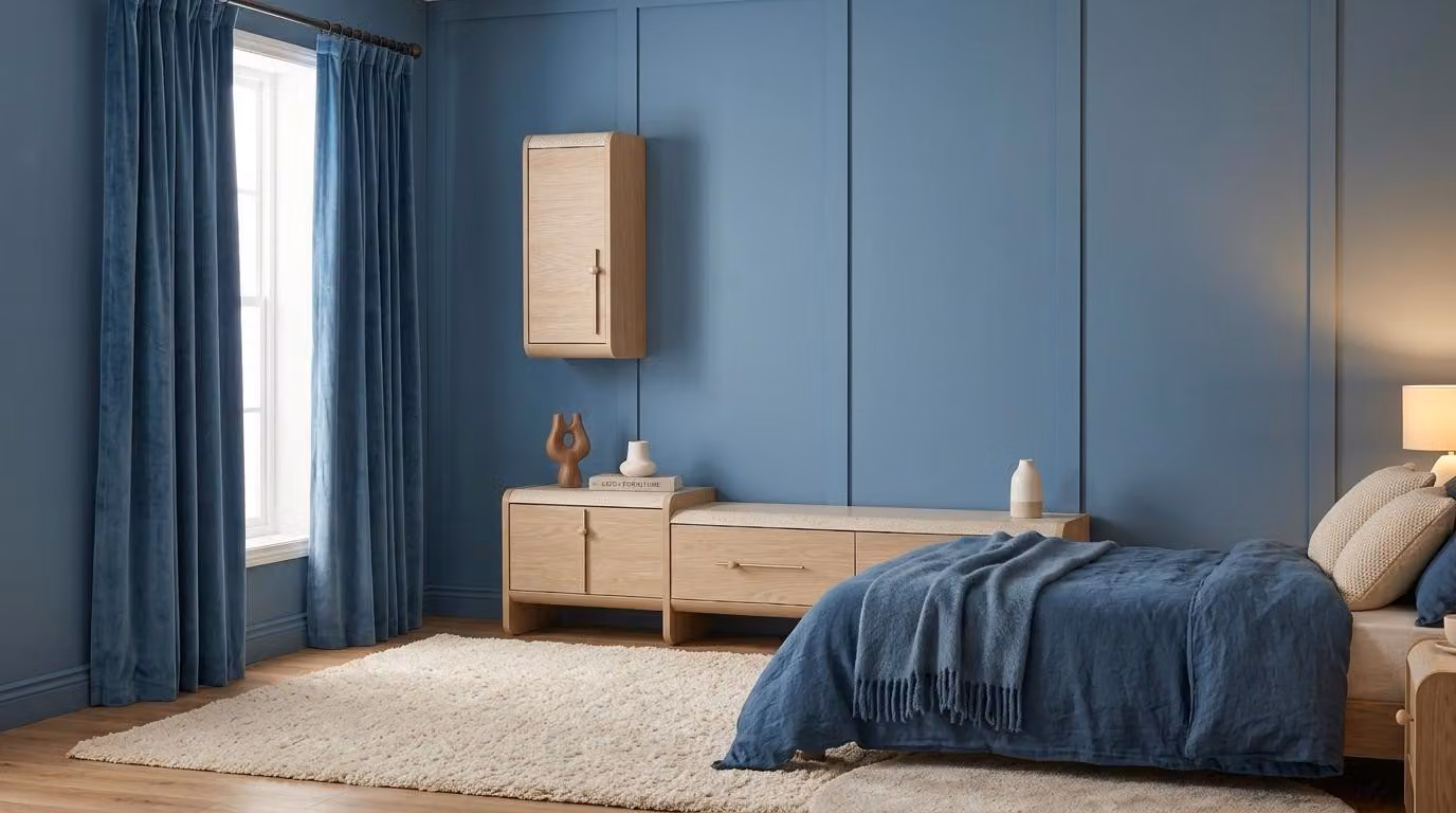 Mobile parete, armadio, credenza, soggiorno, stile moderno, colore beige, nuovo, pratico