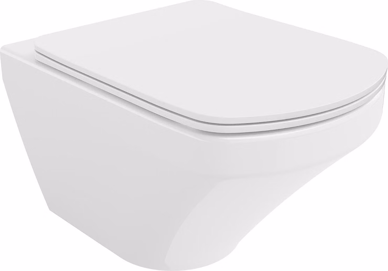 Mexen Vito vaso WC Rimless con sedile a chiusura rallentata slim, duroplast, bianco lucido - 30174000