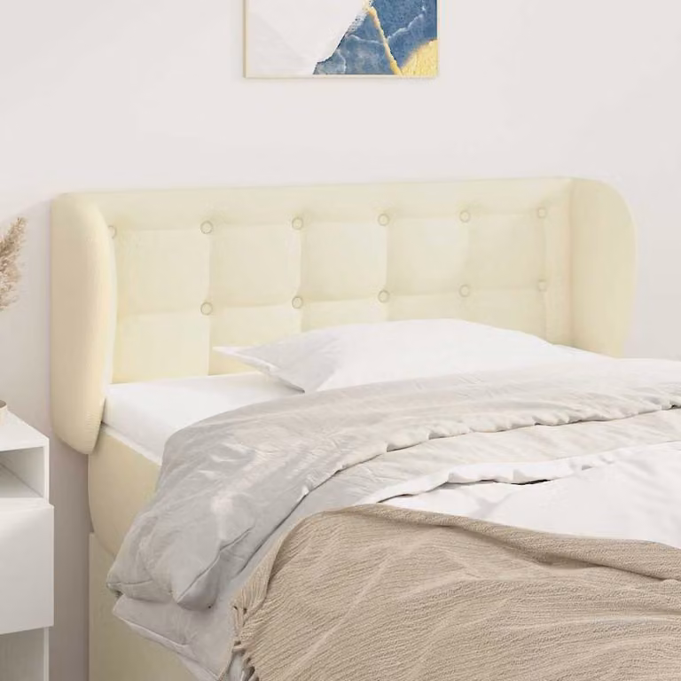 Testiera ad orecchio vidaXL in similpelle beige L: 103 cm, P: 23 cm, H: 78-88 cm