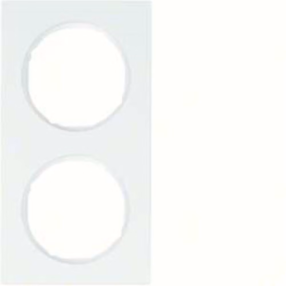 Berker frame pows/gl 2-gang 10122289