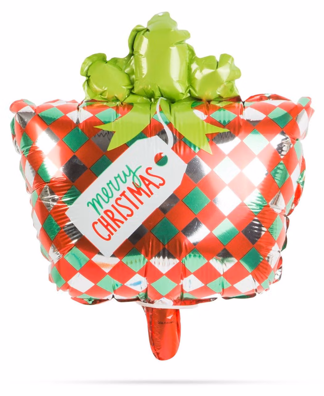 Palloncino natalizio - regalo - alluminio - 30 x 18 cm