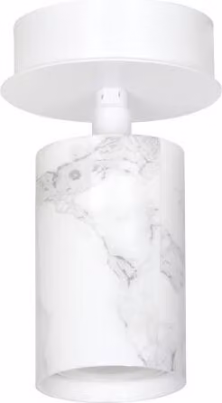 Plafoniera piccola in metallo grigio bianco effetto marmo GU10 lampada da soffitto per soggiorno