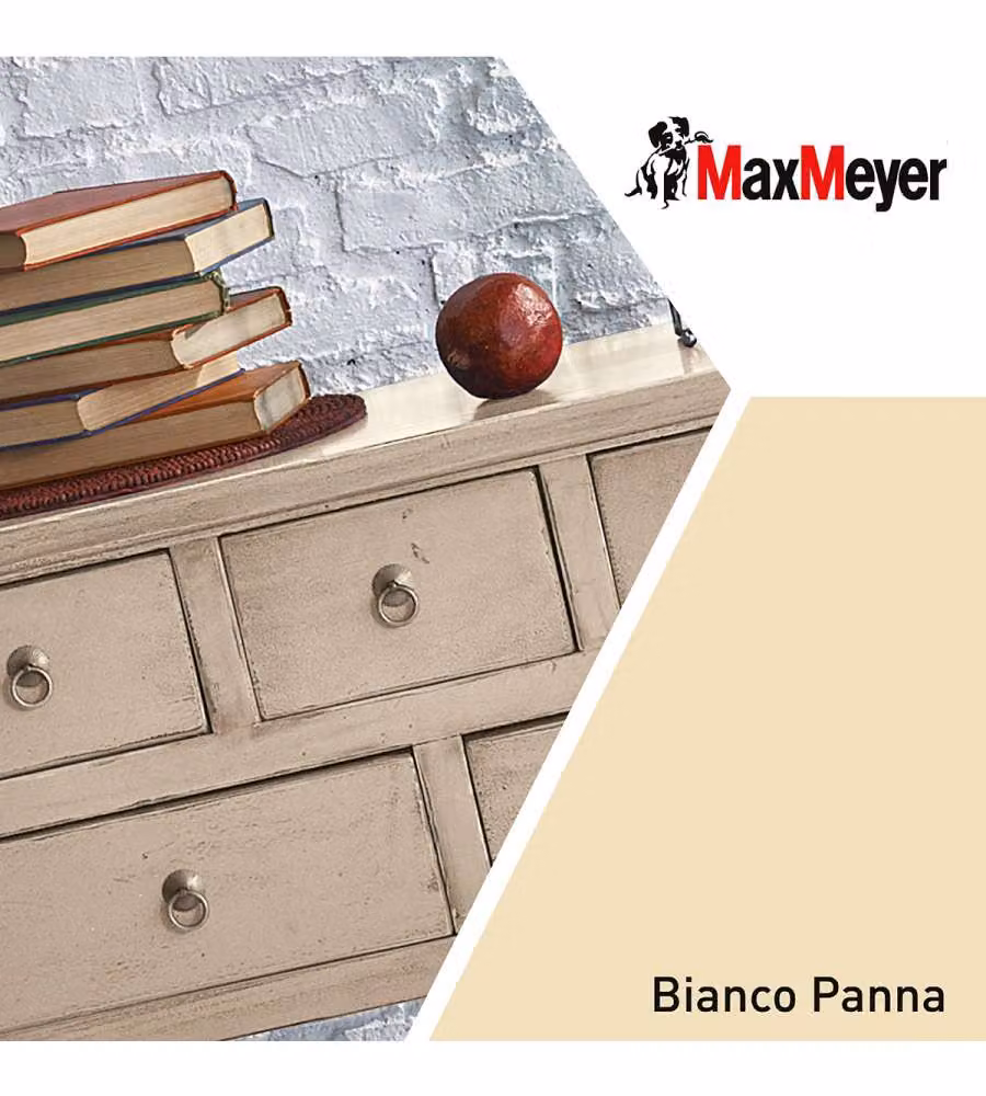 MaxMeyer Smalto Satinato all'acqua Poliuretanico Bianco Panna 0,125 l