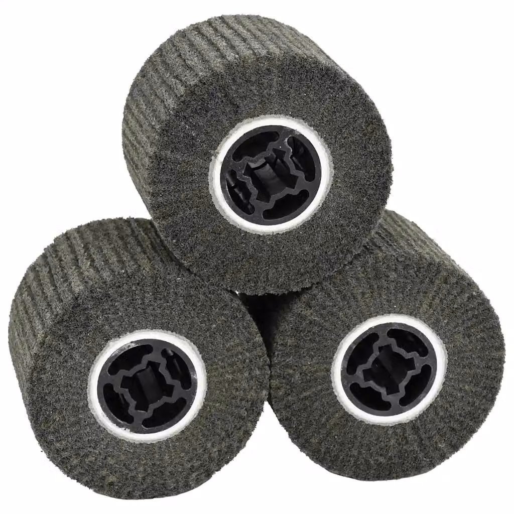 Set di 3 rulli abrasivi vidaXL in plastica, colore nero e marrone, L/P/H: 12 x 12 x 10 cm