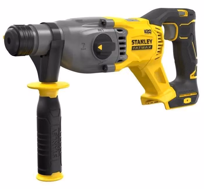 Trapano avvitatore a percussione SDS+ brushless STANLEY FATMAX SFMCH90, 18V V20, 2 Joule, 3 modalità con illuminazione LED