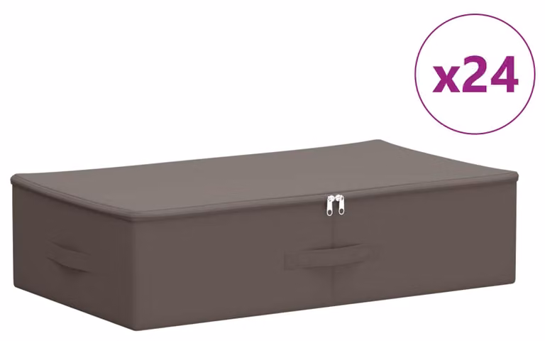 Scatola di Stoccaggio 24 pcs Grigio 70 x 40 x 18 cm
