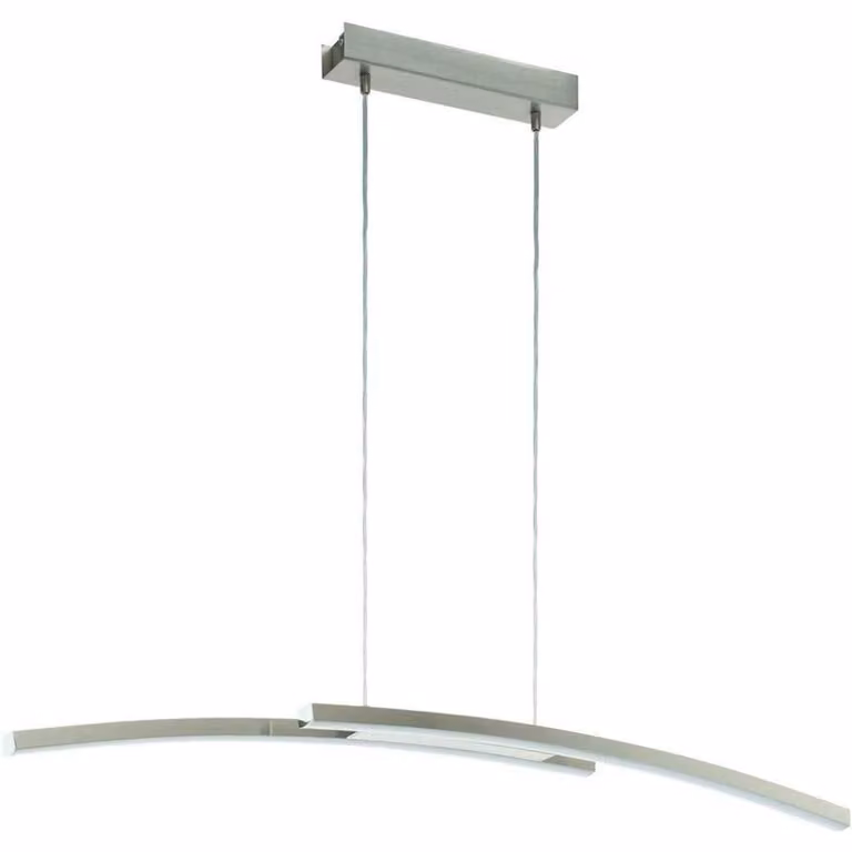 EGLO Fraioli-C, Apparecchio a sospensione intelligente, Bluetooth, Nichel, Bianco, Alluminio, Plastica, 2700 K, 6500 K