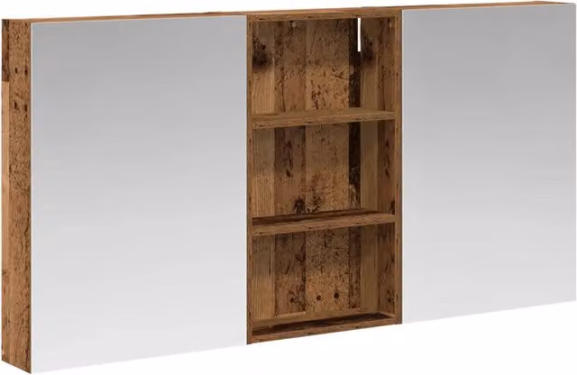 Set di Armadi da Bagno | Armadio da bagno con lo scaffale 3 pz 140 x 14,5 x 70 cm