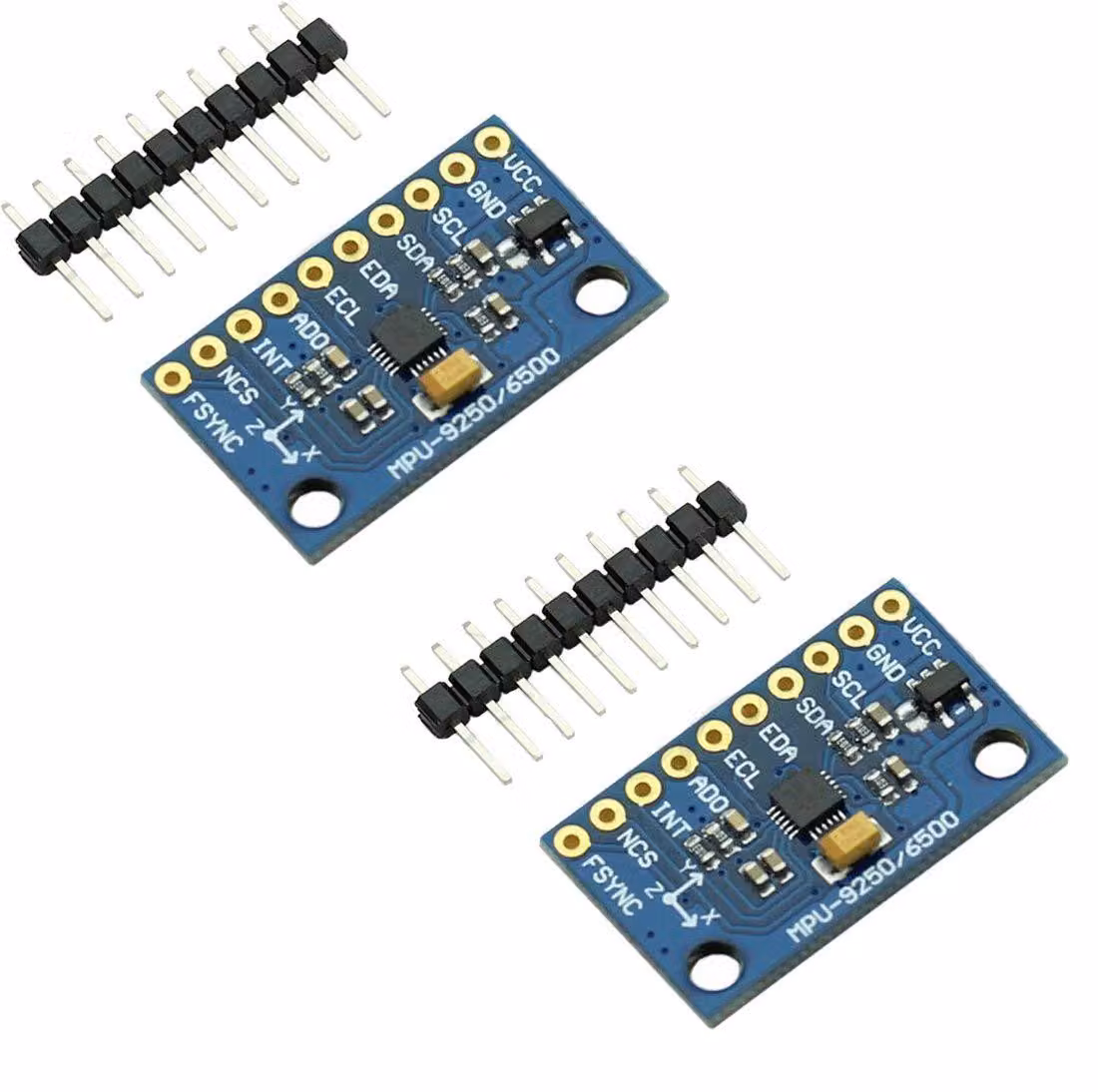 Modulo sensore a 9 assi MPU-9250, 16 bit, interfaccia IIC/SPI, confezione da 2 pezzi