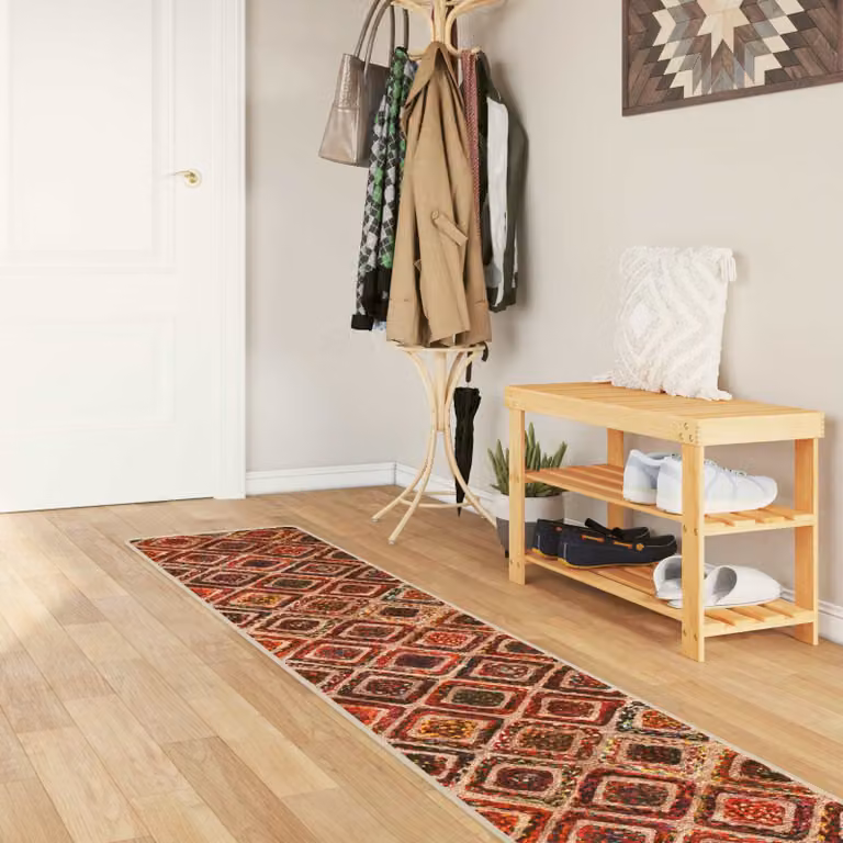 vidaXL Runner Tappeto MARSA Multicolore in Poliestere, Lavabile e Antiscivolo, L 50 cm x P 300 cm