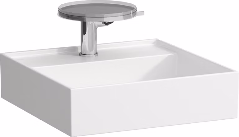 LAUFEN Kartell lavabo à poser, 2 trous pour robinet, sans trop-plein, 460x460mm, H818331A008151, H818331A008151