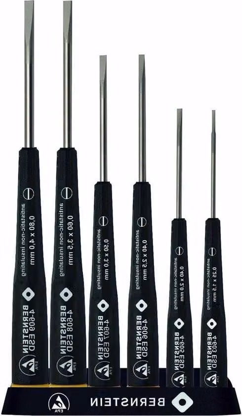 Set da 6 pezzi di cacciaviti universali in versione standard - Utensili gialli