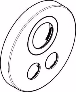 Rosone 92391000 per attacchi intercambiabili, cromo Therm.UP ShowerSelect S 2 Verbr.