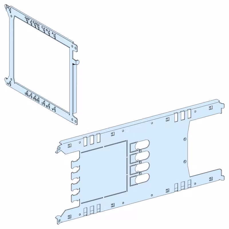 Schneider Electric PrismaSeT-P, piastra di montaggio, ComPacT NSX/NSX Vigi100-250 a 3-4 poli, montaggio a innesto, orizzontale, larghezza = 650 mm, altezza = 5 moduli LVS03415