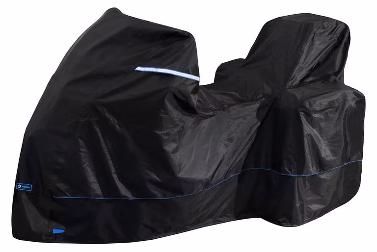 Copertura protettiva per motociclette, tessuto Oxford 420D, adatta per uso esterno, impermeabile, resistente al calore, con sistema di ventilazione, dimensioni 230x100x143,3 cm