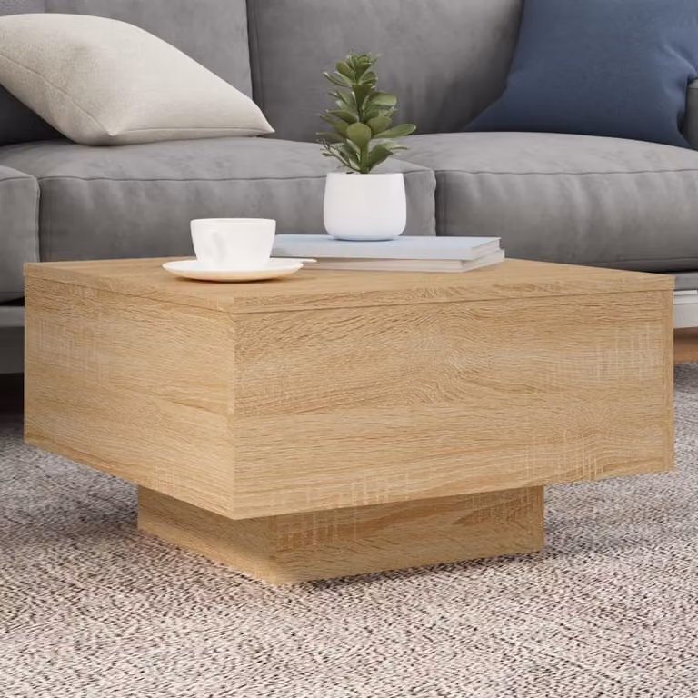 Maison Exclusive - Tavolino Sonoma in rovere 55x55x31 cm Materiale ligneo