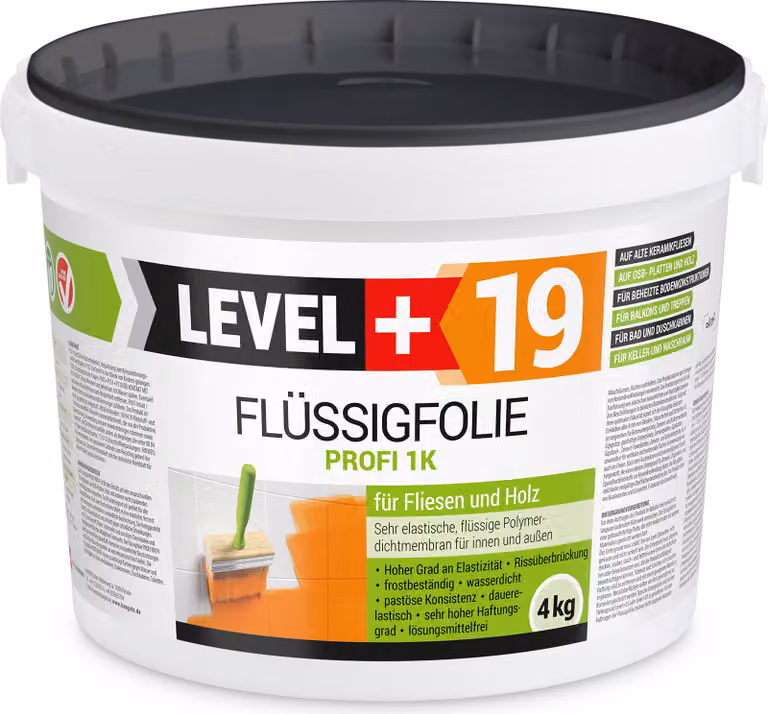 Foglio liquido 4 kg Impermeabilizzazione di balconi per legno, piastrelle Isolamento altamente elastico Livello+19