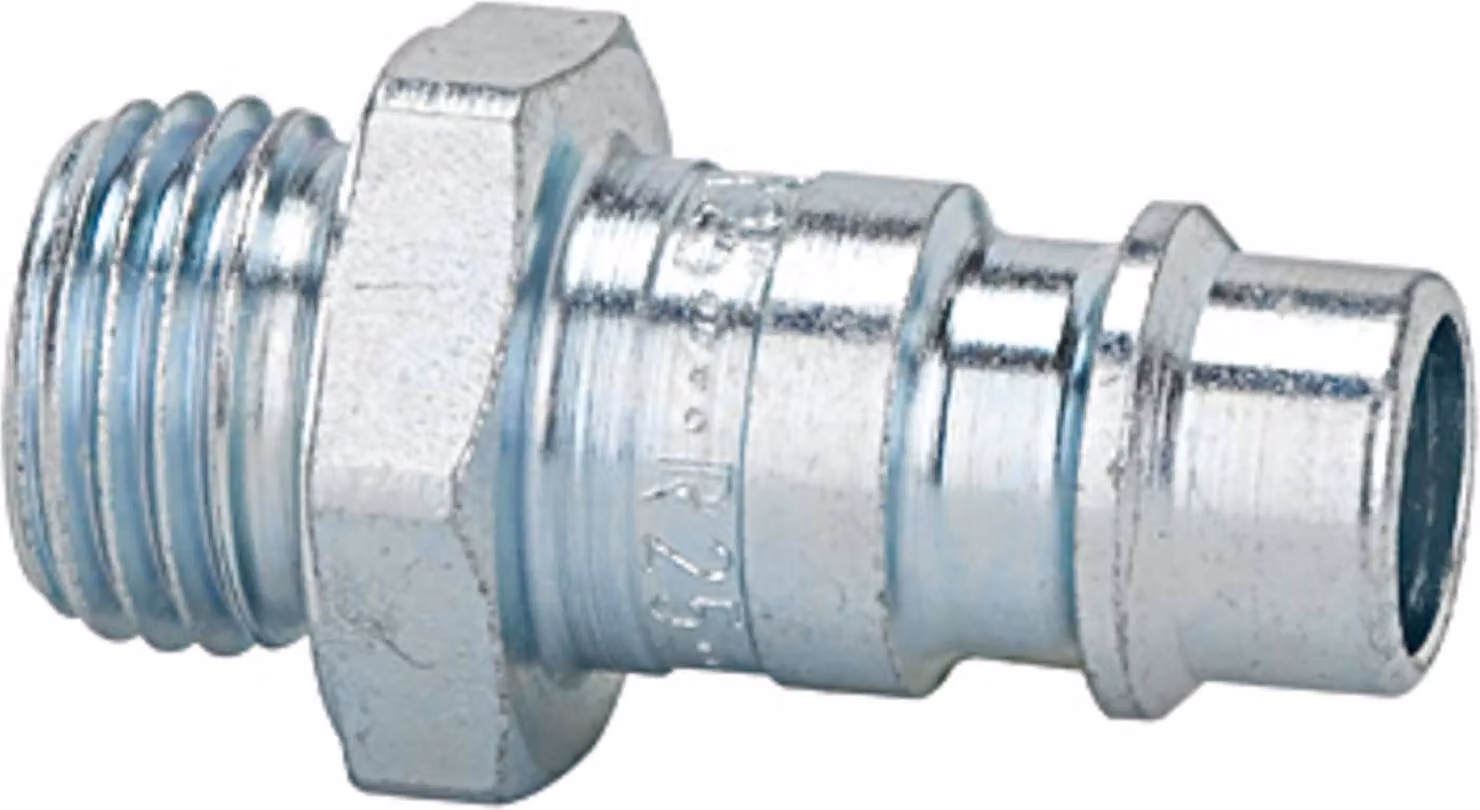 Nipplo Riegler per raccordi NW7.2-7.8, acciaio temprato/zincato, G 1/4 AG, 0-35