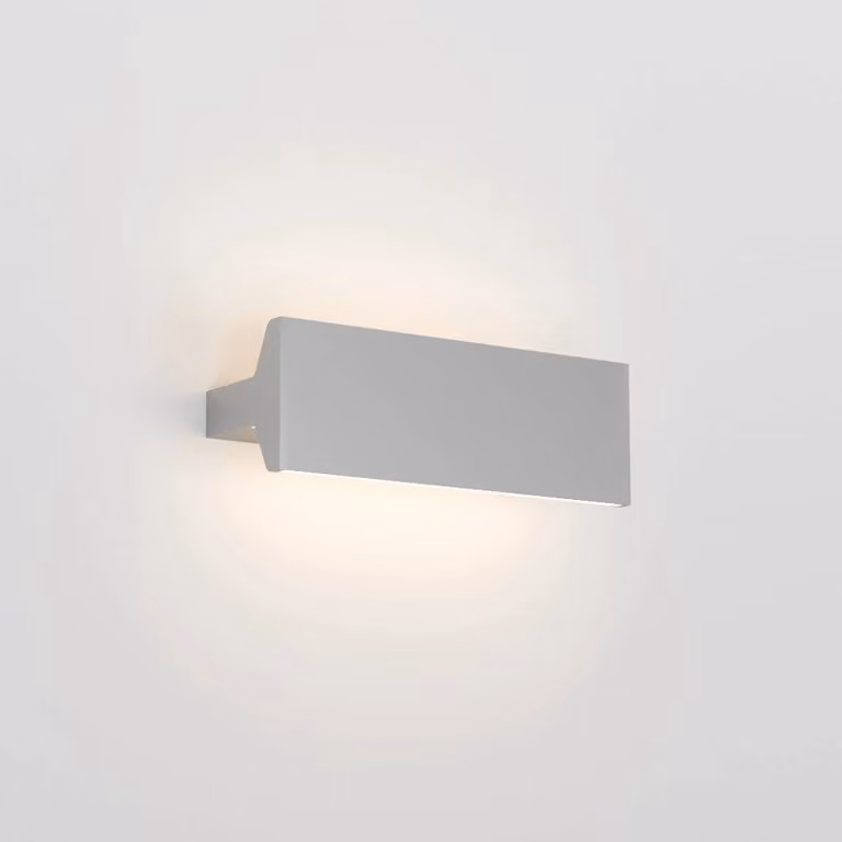 Rotaliana Applique da parete di design Ipe W2, dimmerabile, Alluminio / Grigio / Zincato, Soggiorno / Sala da pranzo, Alluminio, Moderno, Applique