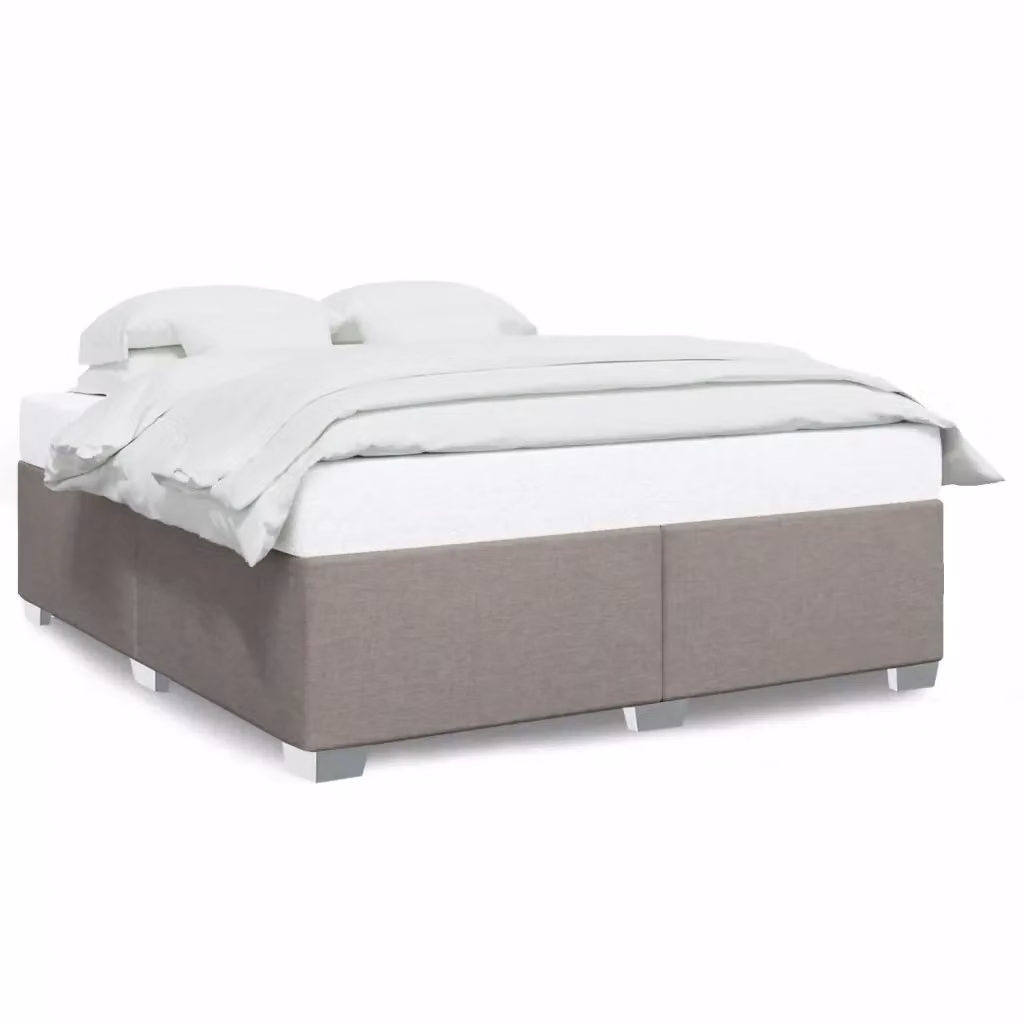 Giroletto vidaXL in tessuto beige e grigio con doghe in legno, L/P: 200 x 200 cm – 2