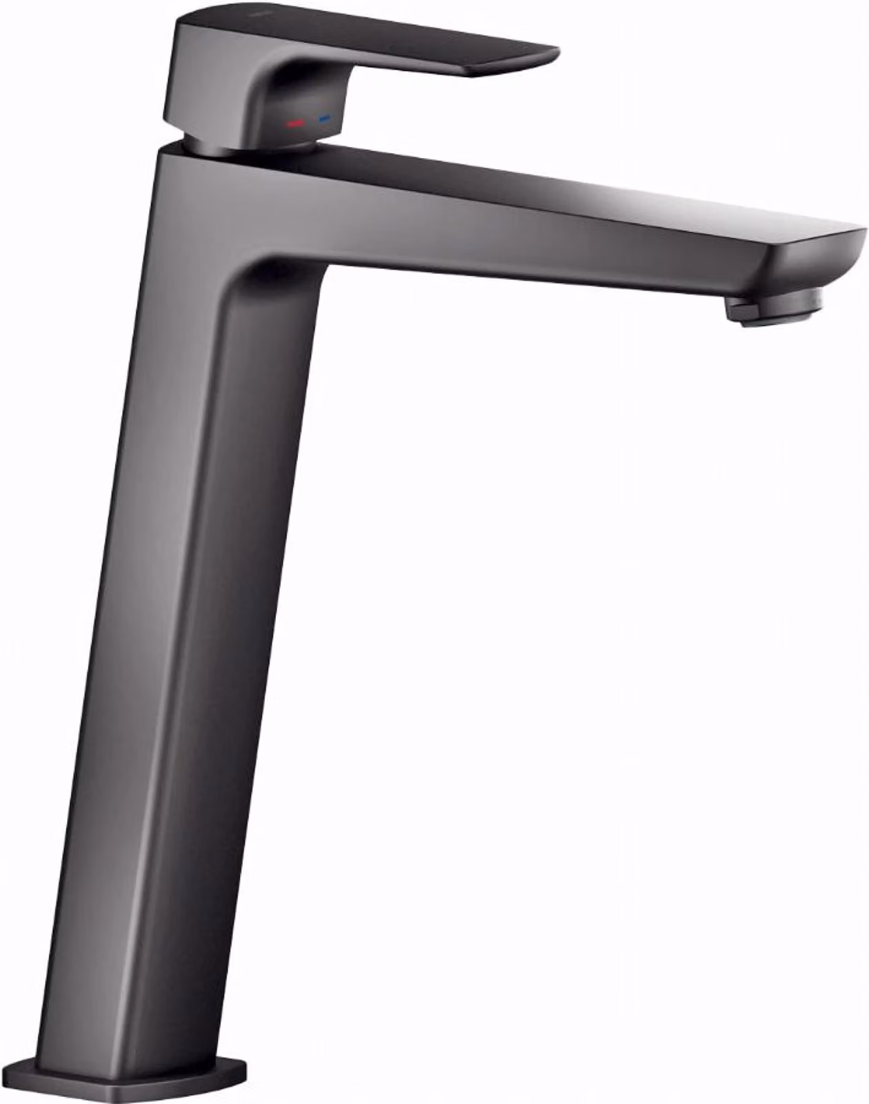Miscelatore per lavabo da montaggio a incasso, colore nero, monocomando, dimensioni 20x20x20 cm