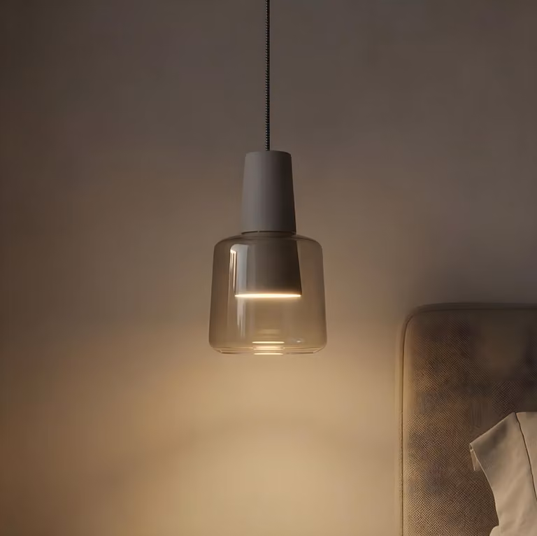 Lampada a sospensione LEDs C4 Khoi - 22,7 W, luce bianco caldo, 907 lm, colore bianco