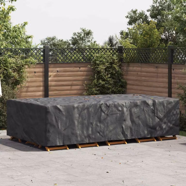 Copertura per mobili vidaXL impermeabile, colore nero, L: 305 cm, P: 190 cm, H: 85 cm