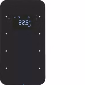 Berker 75643065 Sensore tattile a 3 vie con termostato, vetro, nero Berker R.1