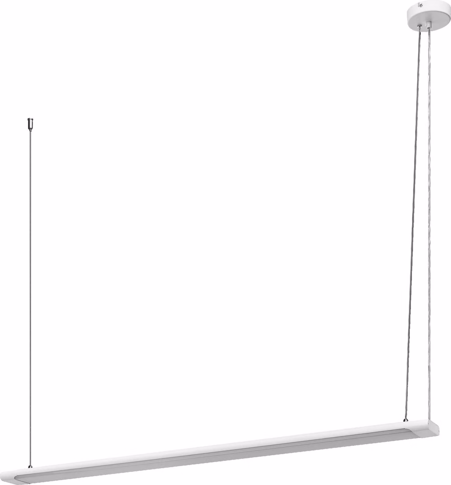 LEDVANCE Office Line Slab, plafoniera piatta per ufficio, 1,2 m, 40 W, 4400 lm, 4000 K, 840 bianco freddo, dimmerabile in 3 fasi, alluminio bianco IP 20