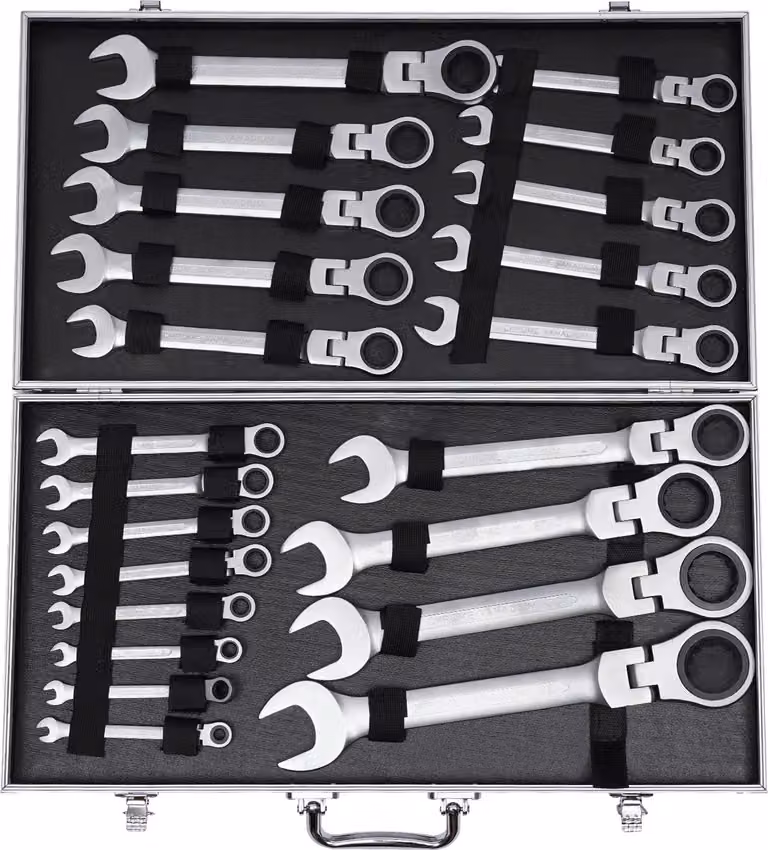 Set di chiavi a bussola da 22 pezzi - Misura 6-32 mm - Set di utensili manuali