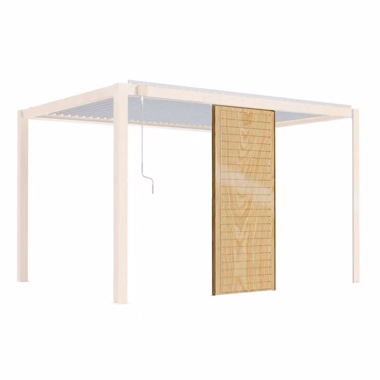 Schermo in legno per pergola bioclimatica CORATO e SAPRI - Oviala Laviano