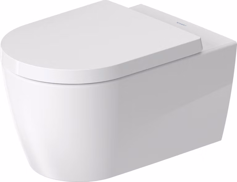 Duravit ME by Starck WC suspendu HygieneFlush, chasse d'eau basse, Rimless, 570x370x360mm, blanc ultra-brillant avec DuraShield, 257909AA00, 257909AA00