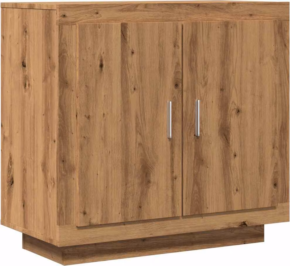 Credenza Rovere Artigianale 80x40x75 cm in Legno Multistrato