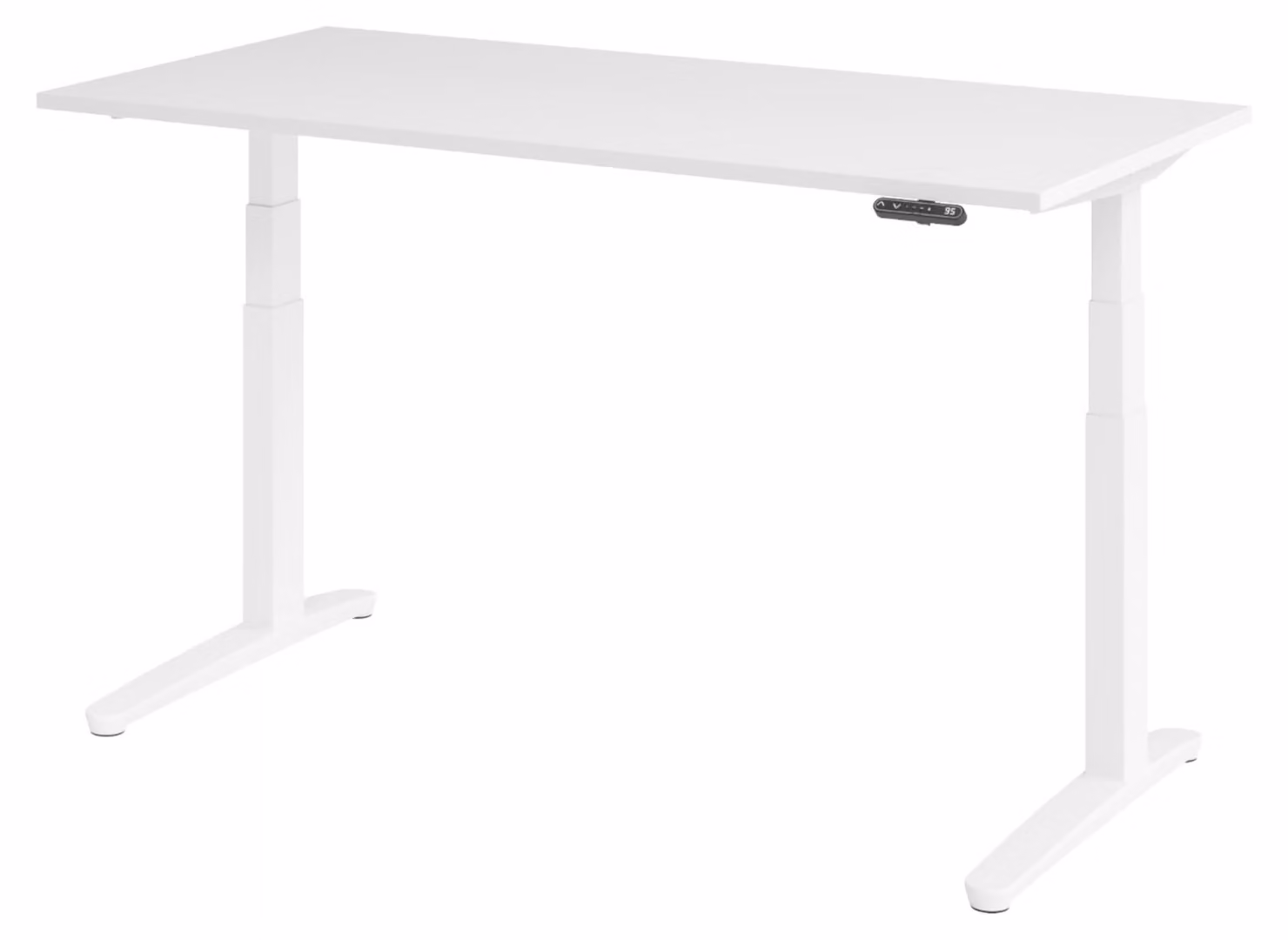 Scrivania elettrica bümö XBHM - Decorazione: bianco, dimensioni: 160 x 80 cm, struttura: bianco