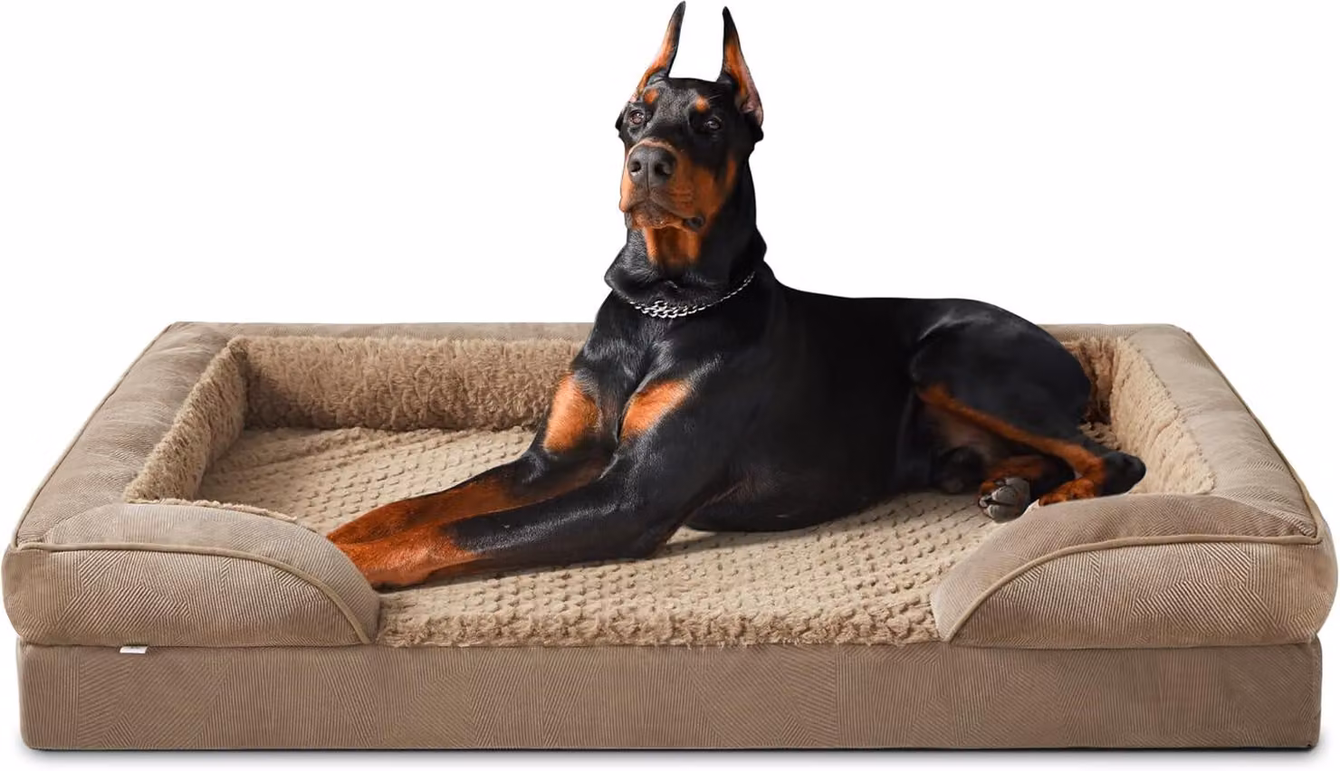 Cuccia per cani XXL, ortopedica, cuccia per gatti XXL, cuscino per cani con struttura a nido d'ape e imbottitura impermeabile removibile